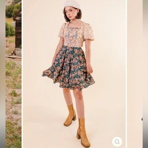 Ivy City Co Flowers For All Dress NWT // Fall